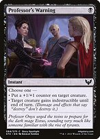 Professor's Warning (STX-084) - common