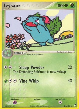 Ivysaur (034/100) - CG  - Uncommon - Reverse Holofoil