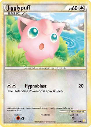 Jigglypuff (068/123) - HS  - Common - Reverse Holofoil