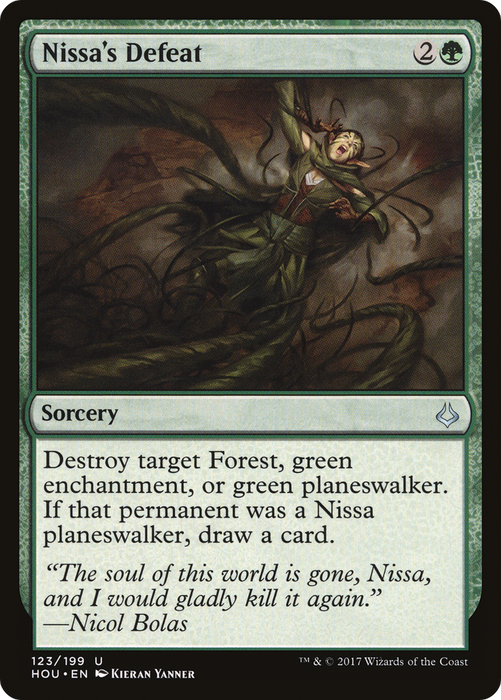 Nissa's Defeat (HOU-123) - uncommon - Foil