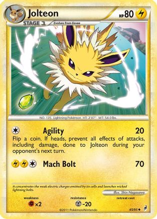 Jolteon (045/95) - COL  - Uncommon - Reverse Holofoil