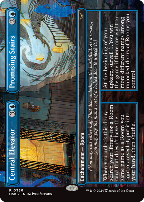 Central Elevator // Promising Stairs (DSK-336) - rare (Borderless) - Foil