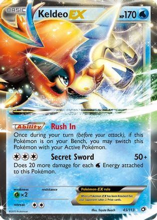 Keldeo EX (045/113) - LT  - Ultra Rare - Holofoil