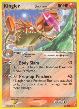 Kingler (Delta Species) (022/100) - CG  - Rare