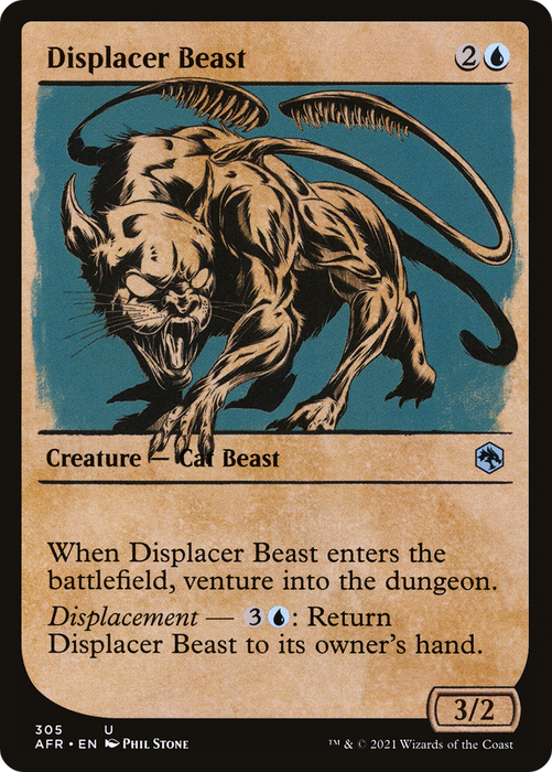 Displacer Beast (AFR-305) - uncommon: (Showcase) - Foil