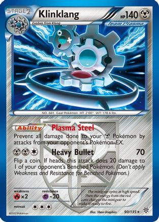 Klinklang (Team Plasma) (090) - PS  - Holo Rare - Holofoil