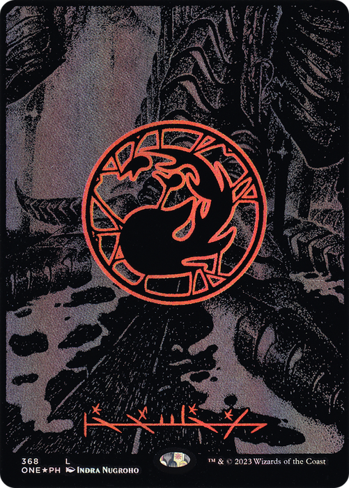 Mountain (ONE-368) - common (Borderless) - Foil