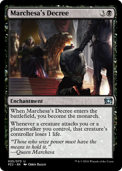 Marchesa's Decree (PZ2-020) - uncommon