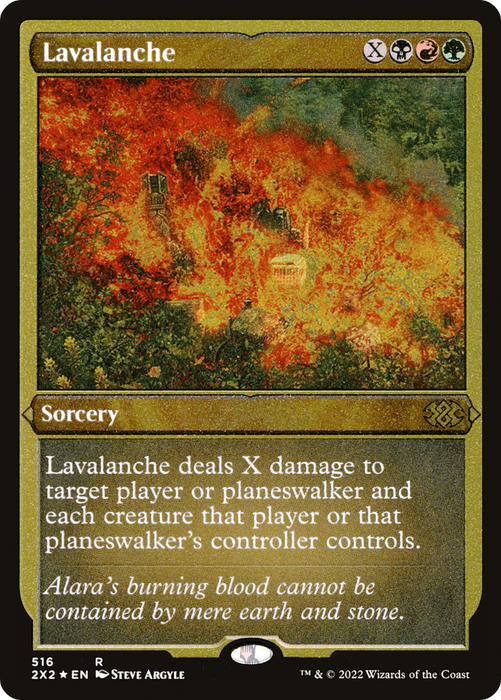 Lavalanche (2X2-516) - rare - Etched Foil
