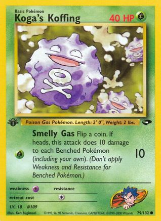 Koga's Koffing (79) (079/132) - GC  - Common - 1st Edition