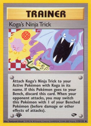 Koga's Ninja Trick (115/132) - GC  - Uncommon - 1st Edition