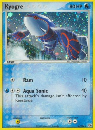Kyogre (006/106) - E  - Holo Rare - Reverse Holofoil