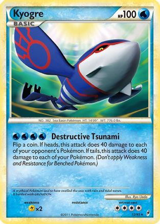 Kyogre (012) - COL  - Holo Rare - Holofoil