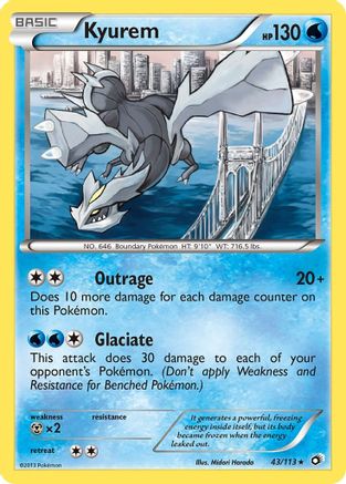 Kyurem (043/113) - LT  - Holo Rare - Reverse Holofoil