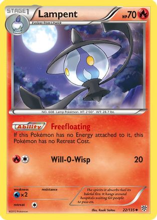 Lampent (022) - PS  - Uncommon - Reverse Holofoil
