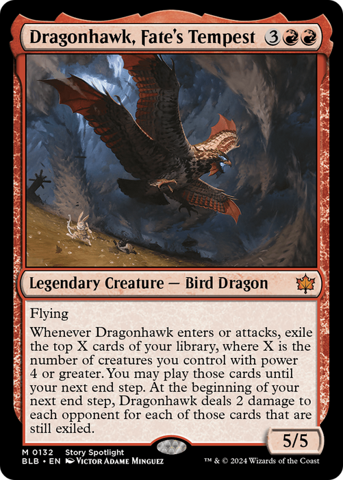 Dragonhawk, Fate's Tempest (BLB-132) - mythic - Foil