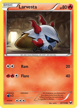 Larvesta (20) (020) - DE  - Common - Reverse Holofoil