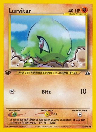 Larvitar (057/75) - ND  - Common - 1st Edition