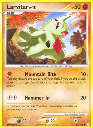 Larvitar (087) - MT  - Common - Reverse Holofoil