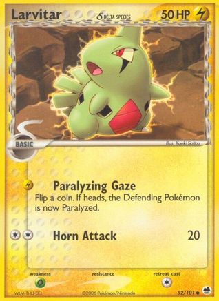 Larvitar (Delta Species) (052/101) - DF  - Common - Reverse Holofoil