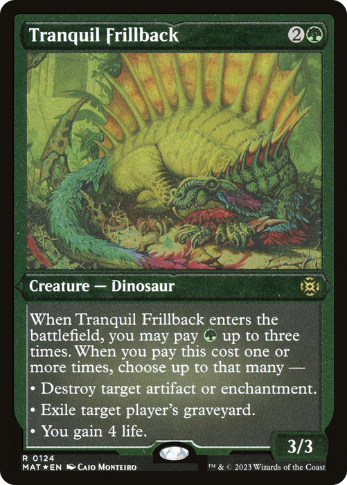 Tranquil Frillback (MAT-124) - rare - Etched Foil