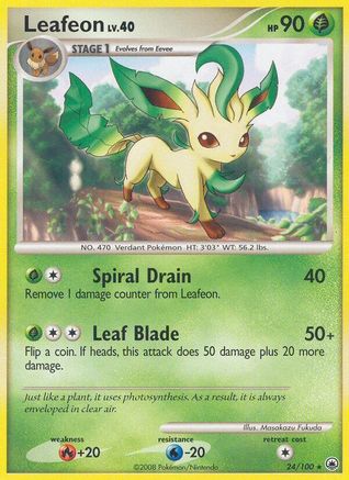 Leafeon (24) (024) - MD  - Rare - Reverse Holofoil