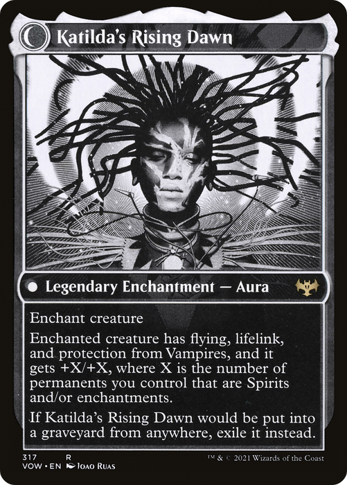 Katilda, Dawnhart Martyr // Katilda's Rising Dawn (VOW-317) - rare: (Showcase, Double Faced Transform)
