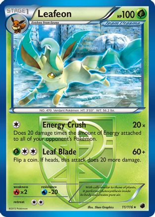 Leafeon (Team Plasma) (011/116) - PF  - Rare