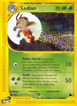 Ledian (15) (015) - S  - Rare - Reverse Holofoil