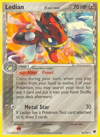 Ledian (Delta Species) (018/101) - DF  - Rare