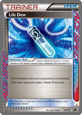Life Dew (107) - PF  - Rare Ace - Holofoil
