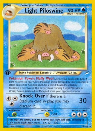 Light Piloswine (026) - ND  - Rare - Unlimited