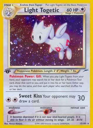 Light Togetic (015) - ND  - Holo Rare - Unlimited Holofoil
