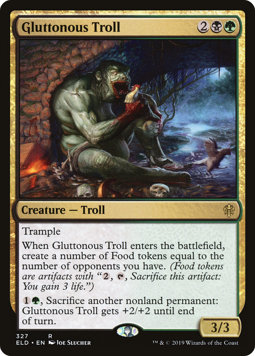 Gluttonous Troll (ELD-327) - rare