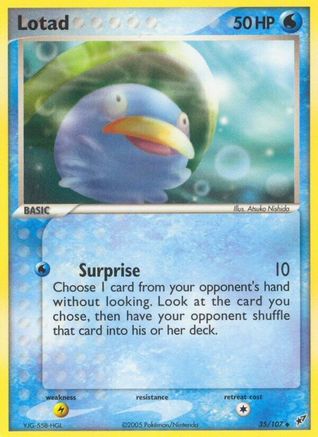 Lotad (035/107) - D  - Uncommon - Reverse Holofoil