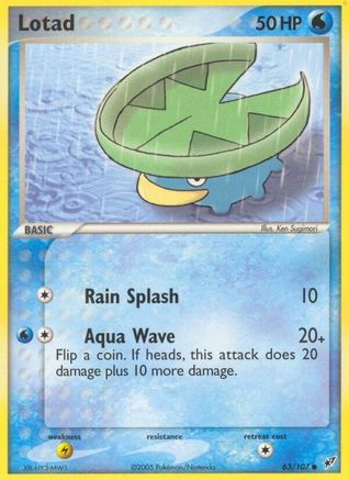 Lotad (063/107) - D  - Common - Reverse Holofoil
