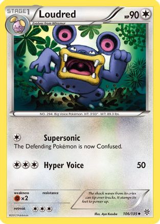 Loudred (106) - PS  - Uncommon - Reverse Holofoil
