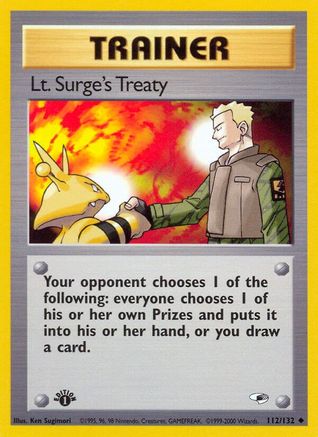 Lt. Surge's Treaty (112/132) - GH  - Uncommon - Unlimited