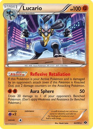 Lucario (064) - ND  - Holo Rare - Reverse Holofoil