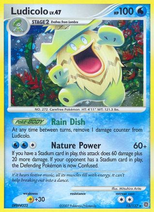 Ludicolo (013/132) - SW  - Holo Rare - Reverse Holofoil