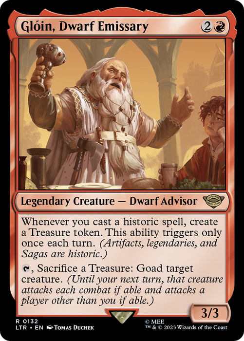 Glóin, Dwarf Emissary (LTR-132) - rare - Foil
