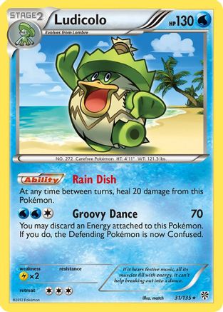 Ludicolo (031) - PS  - Rare - Reverse Holofoil