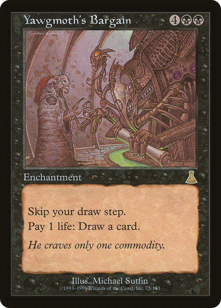Yawgmoth's Bargain (UDS-075) - rare - Foil
