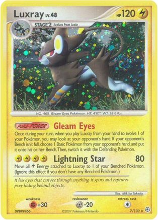 Luxray (007/130) - DAP  - Holo Rare - Reverse Holofoil