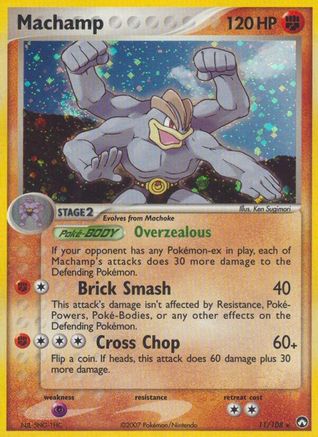 Machamp (011/108) - PK  - Holo Rare - Reverse Holofoil