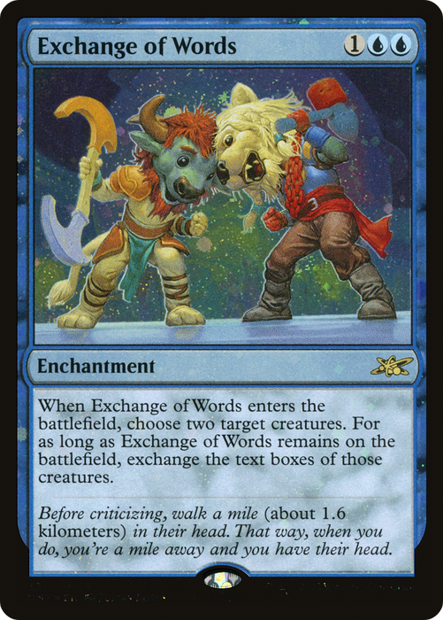Exchange of Words (UNF-331) - rare - Foil