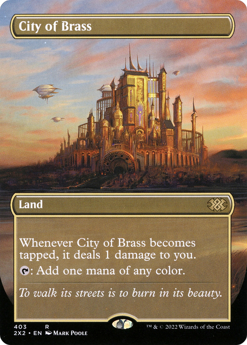 City of Brass (2X2-403) - rare (Borderless) - Foil