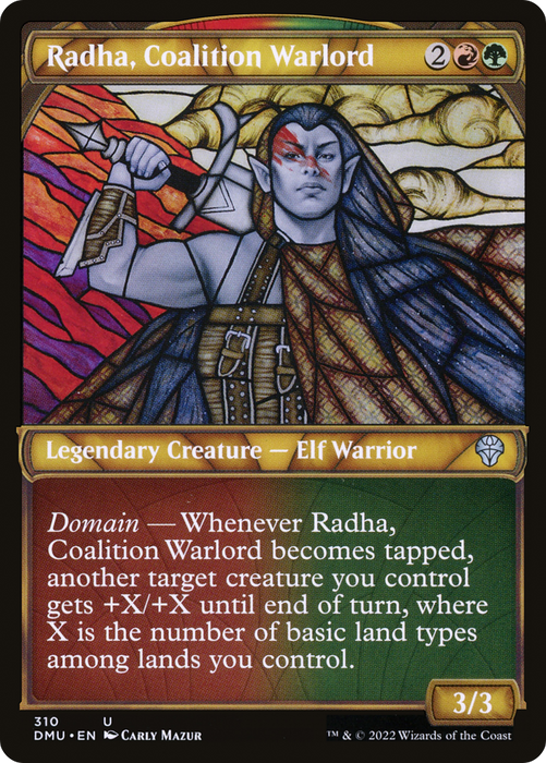 Radha, Coalition Warlord (DMU-310) - uncommon: (Showcase) - Foil