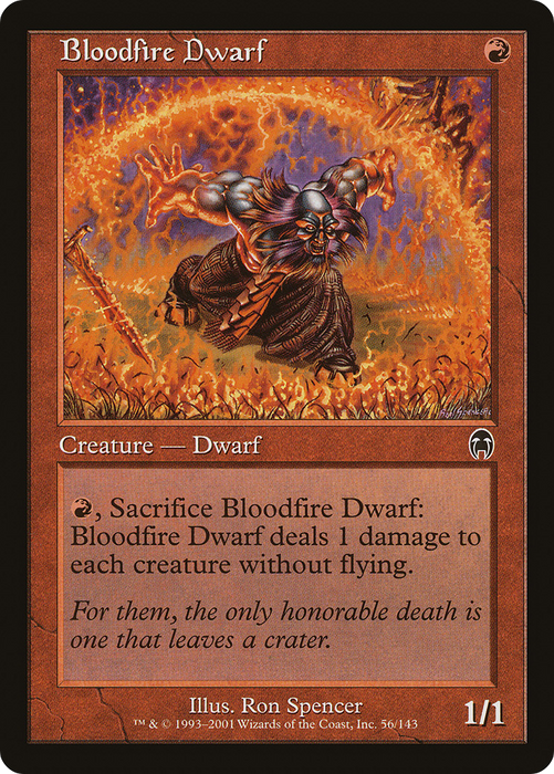Bloodfire Dwarf (APC-056) - common - Foil