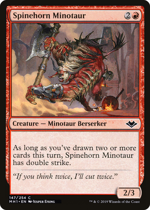 Spinehorn Minotaur (MH1-147) - common - Foil